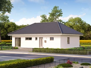 Fertighaus ComfortStyle 10.02 W von massa haus Ausbauhaus ab 139999€, Bungalow Außenansicht 3