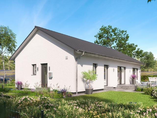 Fertighaus ComfortStyle 11.02 S von massa haus Ausbauhaus ab 148999€, Bungalow Außenansicht 3