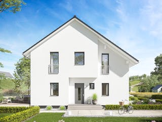 Fertighaus FamilyStyle 24.01 S von massa haus Ausbauhaus ab 208999€, Satteldach-Klassiker Außenansicht 3