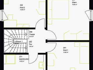 Fertighaus LifeStyle 13.10 F von massa haus Ausbauhaus ab 180999€, Cubushaus Grundriss 2