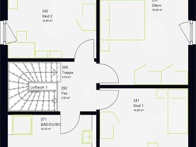 Fertighaus LifeStyle 13.10 F von massa haus Ausbauhaus ab 180999€, Cubushaus Grundriss 2