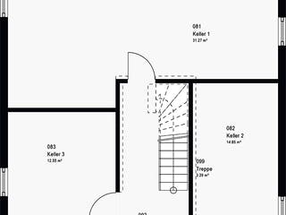 Fertighaus LifeStyle 13.11 P von massa haus Ausbauhaus ab 151999€, Pultdachhaus Grundriss 3