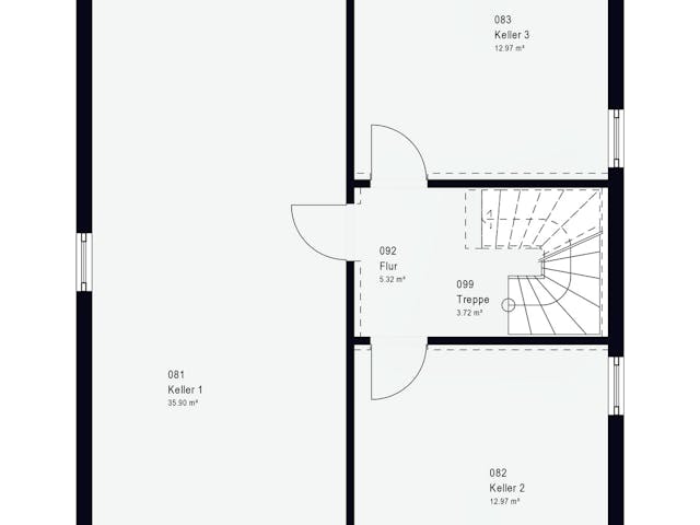 Fertighaus LifeStyle 14.04 W von massa haus Ausbauhaus ab 156999€, Stadtvilla Grundriss 3