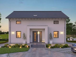 Fertighaus LifeStyle 17.01 S von massa haus Ausbauhaus ab 151999€, Satteldach-Klassiker Außenansicht 5