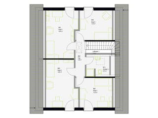Fertighaus LifeStyle 17.01 S von massa haus Ausbauhaus ab 151999€, Satteldach-Klassiker Grundriss 2