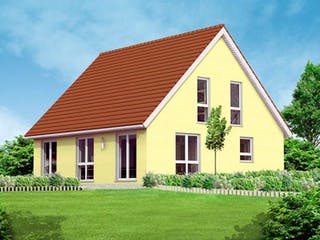 Massivhaus Einfamilienhaus Ben von Massive Wohnbau, Satteldach-Klassiker Außenansicht 1