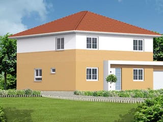 Massivhaus Stadtvilla 7 von Massive Wohnbau, Stadtvilla Außenansicht 1