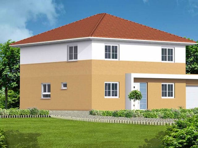 Massivhaus Stadtvilla 7 von Massive Wohnbau, Stadtvilla Außenansicht 1 Massivhaus Stadtvilla 7 von Massive Wohnbau, Stadtvilla Außenansicht 1