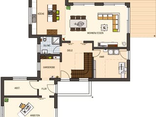 Fertighaus MH Gießen - MAXIM von FingerHaus Schlüsselfertig ab 544308€, Cubushaus Grundriss 1