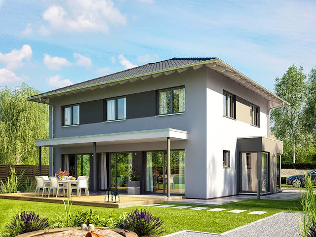 Fertighaus MEDLEY 3.0 410 C W von FingerHaus Schlüsselfertig ab 392756€, Stadtvilla Außenansicht 1 Fertighaus MEDLEY 3.0 410 C W von FingerHaus Schlüsselfertig ab 392756€, Stadtvilla Außenansicht 1