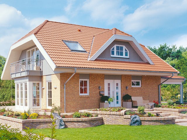 Fertighaus Meierwik von Danhaus Deutschland Schlüsselfertig ab 412305€, Satteldach-Klassiker Außenansicht 1 Fertighaus Meierwik von Danhaus Deutschland Schlüsselfertig ab 412305€, Satteldach-Klassiker Außenansicht 1