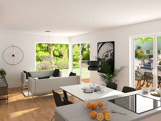 Fertighaus SweetHome2.0 von Meisterstück-HAUS, Satteldach-Klassiker Innenansicht 1