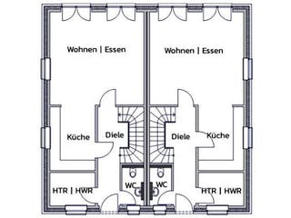 Massivhaus 2FRESH von Kagebau,  Grundriss 1