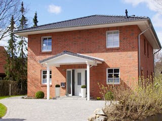 Massivhaus Adam Olearius 145 von Stoll Haus Schlüsselfertig ab 217600€, Stadtvilla Außenansicht 1