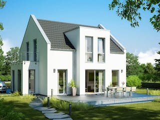 Massivhaus ARCHITEKTENHAUS ESPRIT TRENDLINE von Kern-Haus Chemnitz Schlüsselfertig ab 345900€, Außenansicht 2