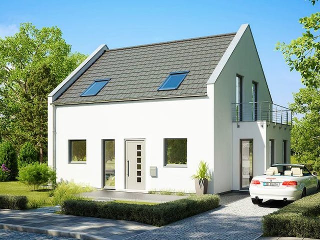 Massivhaus ARCHITEKTENHAUS ESPRIT TRENDLINE von Kern-Haus Chemnitz Schlüsselfertig ab 389900€,  Außenansicht 1