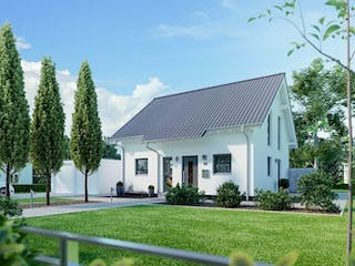 Massivhaus ARCHITEKTENHAUS ESPRIT von Kern-Haus Chemnitz Schlüsselfertig ab 322900€, Satteldach-Klassiker Außenansicht 2