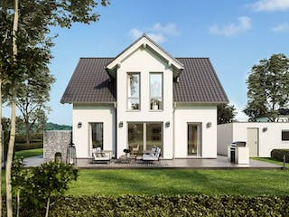 Massivhaus ARCHITEKTENHAUS ESPRIT von Kern-Haus Chemnitz Schlüsselfertig ab 322900€, Satteldach-Klassiker Außenansicht 1