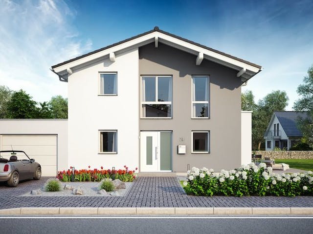 Massivhaus ARCHITEKTENHAUS VERO von Kern-Haus Chemnitz Schlüsselfertig ab 409900€,  Außenansicht 1