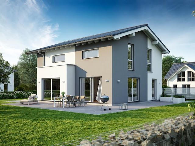 Massivhaus ARCHITEKTENHAUS VERO von Kern-Haus Chemnitz Schlüsselfertig ab 409900€,  Außenansicht 2