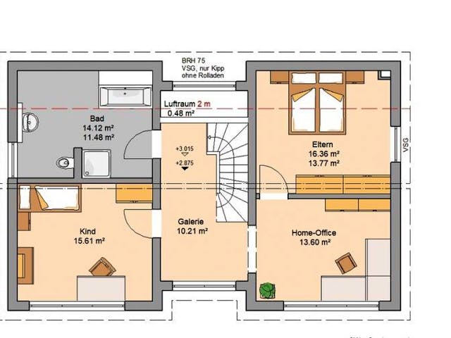 Massivhaus ARCHITEKTENHAUS VIO PLUS von Kern-Haus Chemnitz Schlüsselfertig ab 396900€,  Grundriss 1