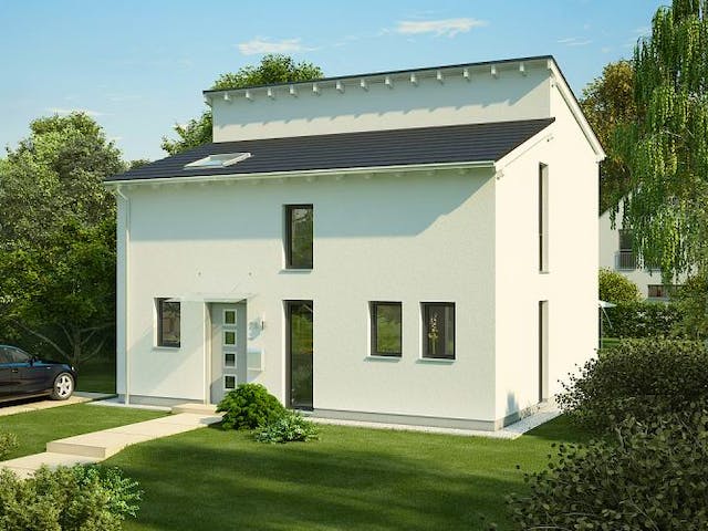 Massivhaus ARCHITEKTENHAUS VISION von Kern-Haus Chemnitz Schlüsselfertig ab 359900€,  Außenansicht 1