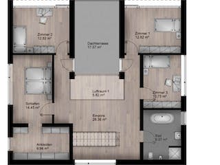 Massivhaus Bauhaus Puderbach 10-083 von Econ Das Haus,  Grundriss 1