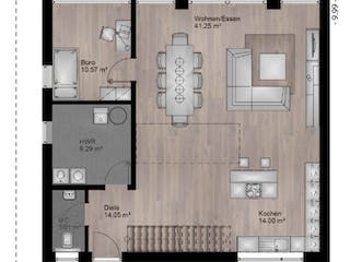 Massivhaus Bauhaus Puderbach 10-083 von Econ Das Haus,  Grundriss 2
