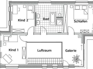 Massivhaus BLICKFANG von Kagebau, Stadtvilla Grundriss 1