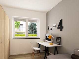 Massivhaus Bungalow BL 80 Variante M von Baudirekt, Bungalow Innenansicht 4