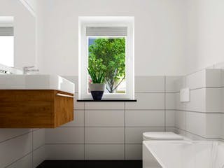 Massivhaus Bungalow BL 80 Variante M von Baudirekt, Bungalow Innenansicht 8