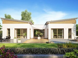 Massivhaus BUNGALOW FOKUS von Kern-Haus Chemnitz Schlüsselfertig ab 442900€, Bungalow Außenansicht 2