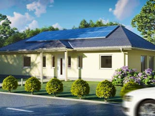 Massivhaus Bungalow MULDENTAL von Aktuell Bau, Bungalow Außenansicht 2