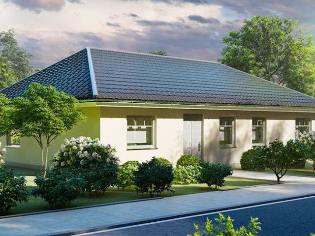 Massivhaus Bungalow PARADIES von Aktuell Bau, Bungalow Außenansicht 1