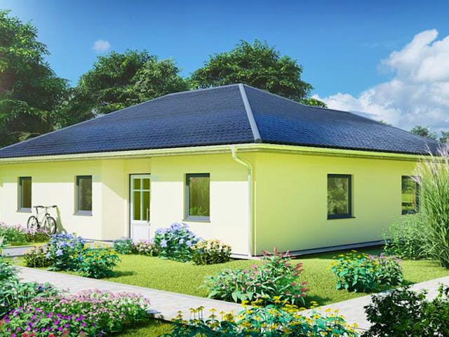 Massivhaus Bungalow RANGSDORF von Aktuell Bau, Bungalow Außenansicht 1