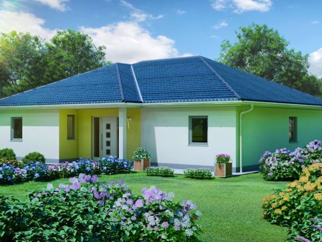 Massivhaus Bungalow WERNIGERODE von Aktuell Bau, Bungalow Außenansicht 1 Massivhaus Bungalow WERNIGERODE von Aktuell Bau, Bungalow Außenansicht 1