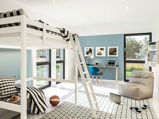 Fertighaus CELEBRATION 139 V4 L von Bien-Zenker Schlüsselfertig ab 359363€, Pultdachhaus Innenansicht 2