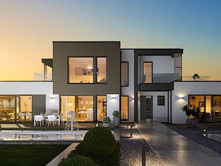 Fertighaus CONCEPT-M 168 Erlangen von Bien-Zenker Schlüsselfertig ab 661540€, Cubushaus Außenansicht 2