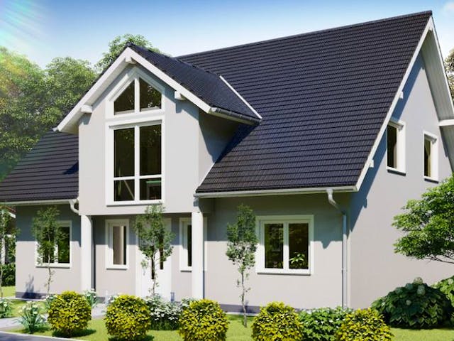 Massivhaus Einfamilienhaus BABELSBERG von Aktuell Bau,  Außenansicht 1