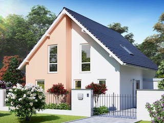 Massivhaus Einfamilienhaus BISMARK von Aktuell Bau, Außenansicht 2