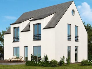 Massivhaus Einfamilienhaus EH125 Variante T von Baudirekt, Außenansicht 1