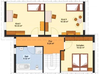 Massivhaus Einfamilienhaus GIFHORN von Aktuell Bau, Grundriss 2