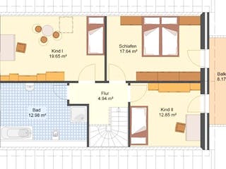 Massivhaus Einfamilienhaus HILDESHEIM von Aktuell Bau,  Grundriss 1