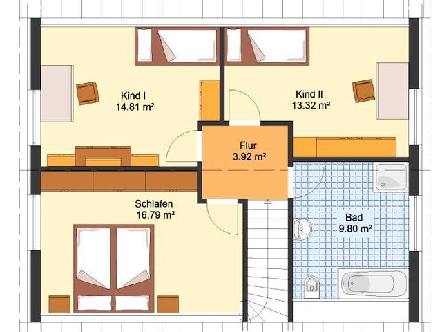 Massivhaus Einfamilienhaus MAGDEBURG von Aktuell Bau,  Grundriss 1
