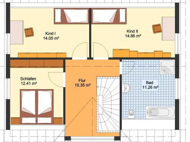 Massivhaus Einfamilienhaus MAHLOW von Aktuell Bau,  Grundriss 2