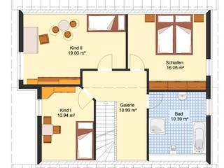 Massivhaus Einfamilienhaus MEISSEN von Aktuell Bau,  Grundriss 2