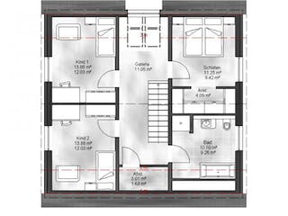Massivhaus Einfamilienhaus Piet von Massive Wohnbau,  Grundriss 2