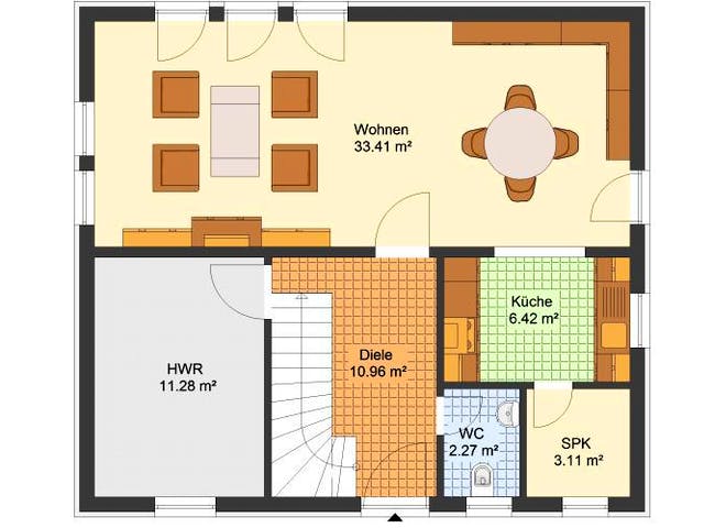 Massivhaus Einfamilienhaus RADEBEUL von Aktuell Bau,  Grundriss 2