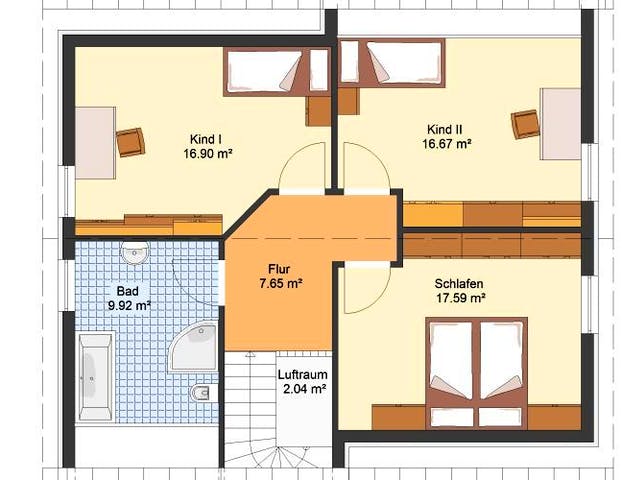 Massivhaus Einfamilienhaus SAAROW von Aktuell Bau,  Grundriss 1