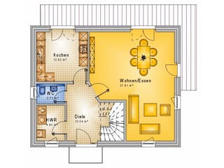 Massivhaus Einfamilienhaus-V007-SD-116-4 von Grundsteinhaus, Grundriss 1